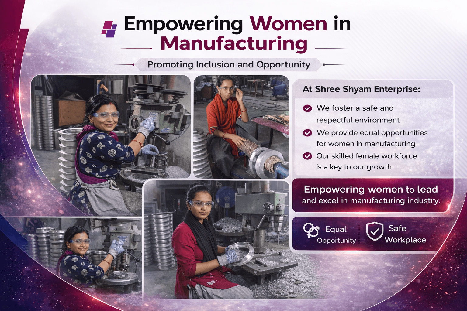 Women Empowerment at Shree Shyam Enterprise